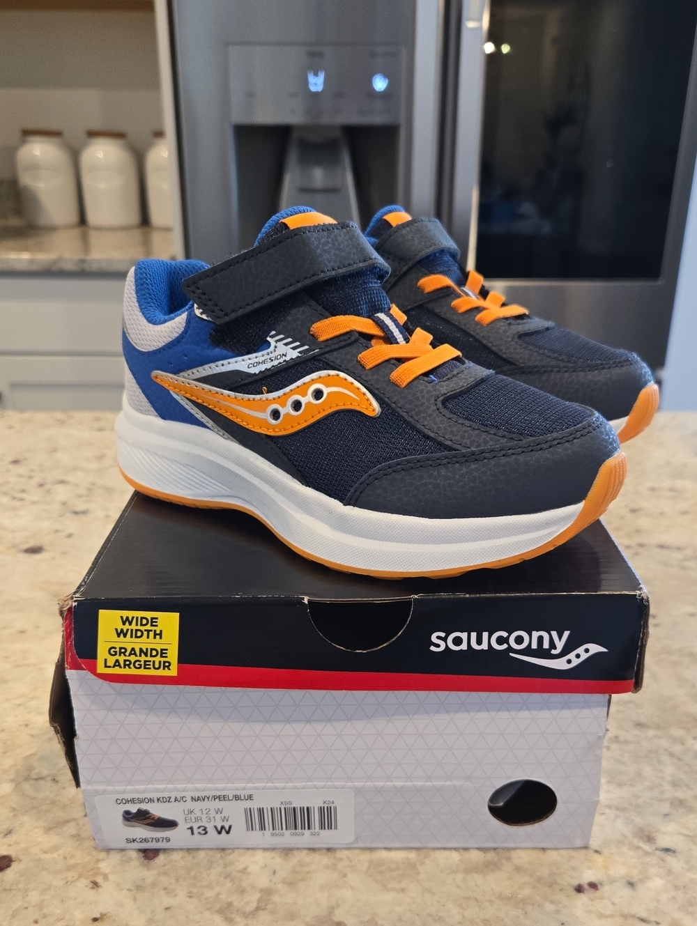 Saucony Cohesion Kids A/C Running Shoes 13W
